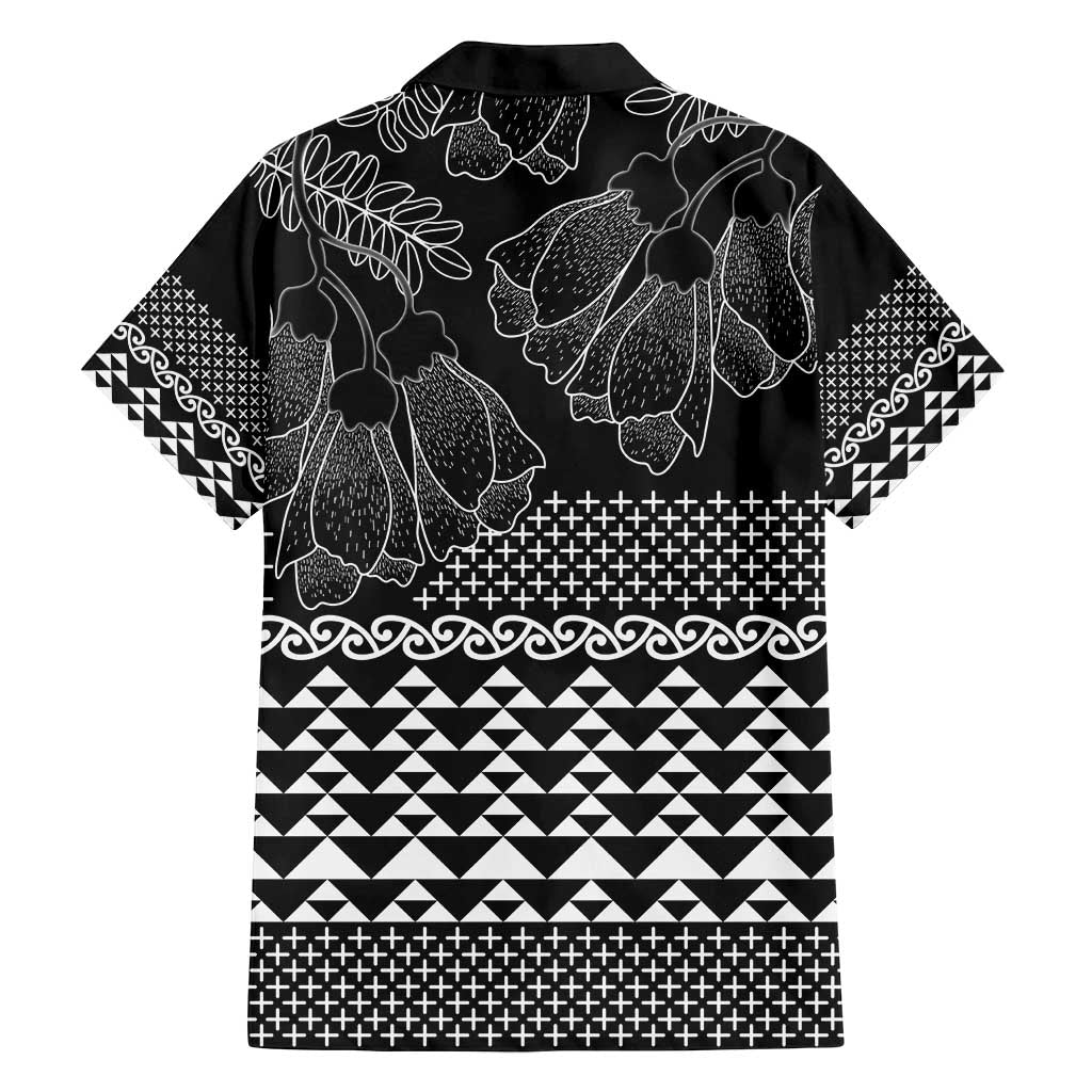 Black Taniko Kowhaiwhai Tukutuku Motif Family Matching Tank Maxi Dress and Hawaiian Shirt LT9 - Polynesian Pride