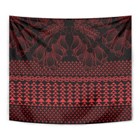 Red Taniko Kowhaiwhai Tukutuku Motif Tapestry LT9 - Polynesian Pride