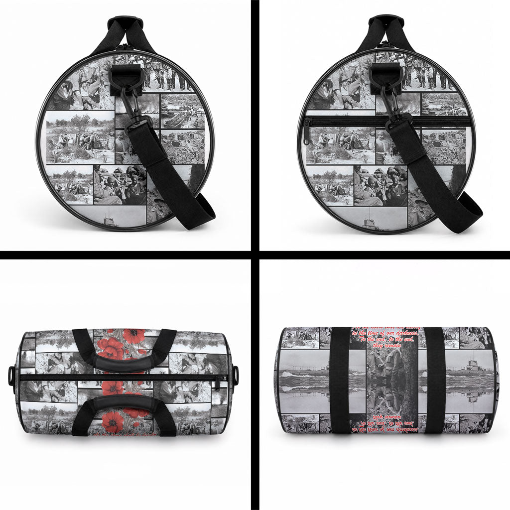 ANZAC Day Gallipoli Campaign Duffle Bag To The End They Remain LT9 - Polynesian Pride