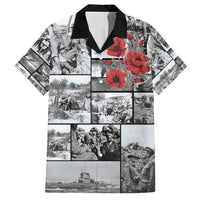 ANZAC Day Gallipoli Campaign Family Matching Off Shoulder Maxi Dress and Hawaiian Shirt To The End They Remain LT9 Dad's Shirt - Short Sleeve Black - Polynesian Pride