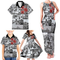 ANZAC Day Gallipoli Campaign Family Matching Tank Maxi Dress and Hawaiian Shirt To The End They Remain LT9 - Polynesian Pride
