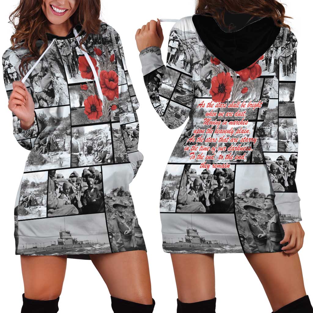 ANZAC Day Gallipoli Campaign Hoodie Dress To The End They Remain LT9 - Polynesian Pride