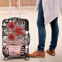 ANZAC Day Gallipoli Campaign Luggage Cover To The End They Remain LT9 Black - Polynesian Pride
