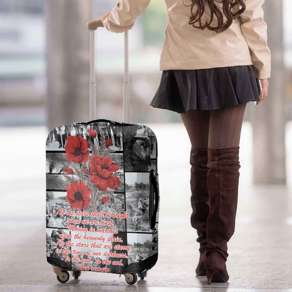 ANZAC Day Gallipoli Campaign Luggage Cover To The End They Remain LT9 - Polynesian Pride