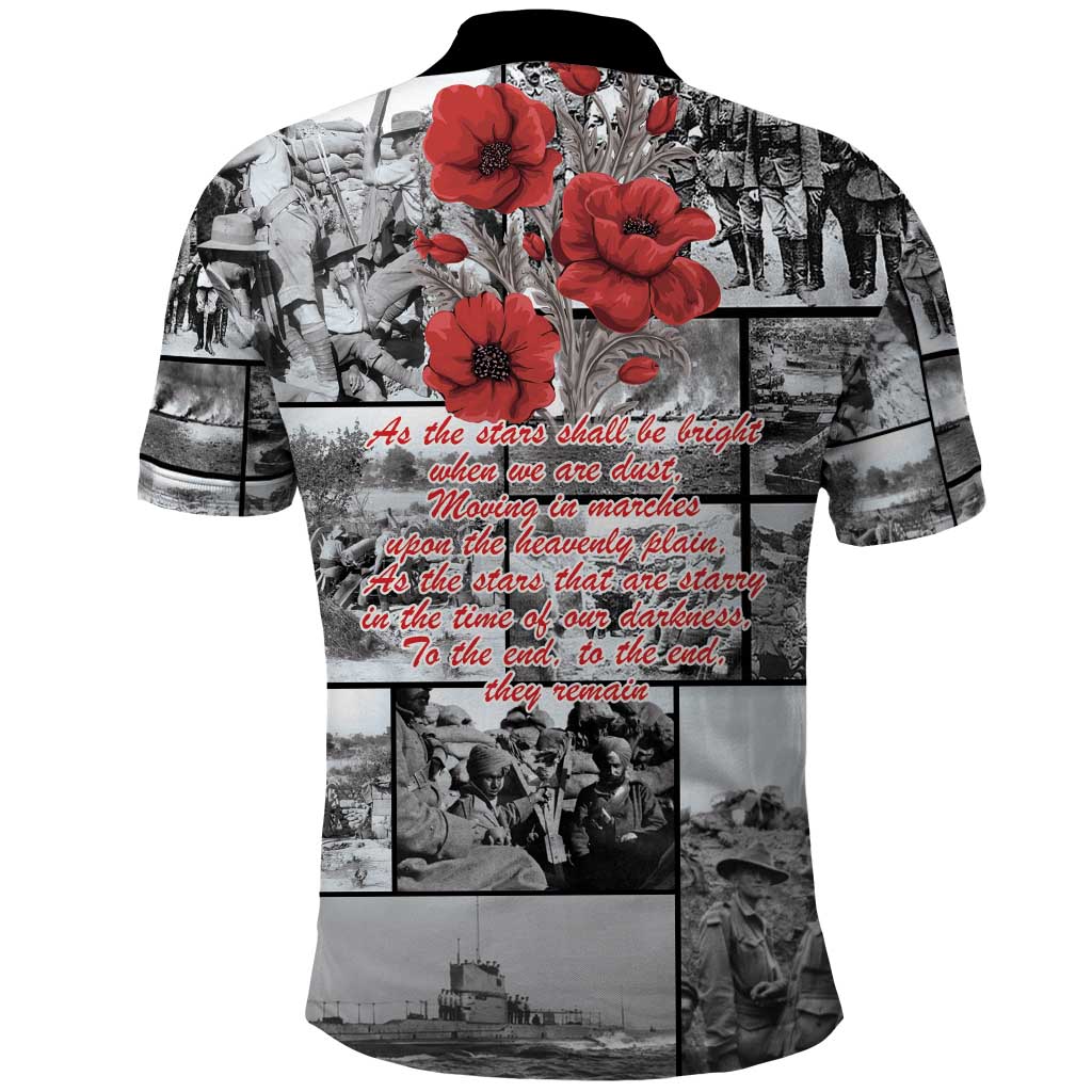ANZAC Day Gallipoli Campaign Polo Shirt To The End They Remain LT9 - Polynesian Pride