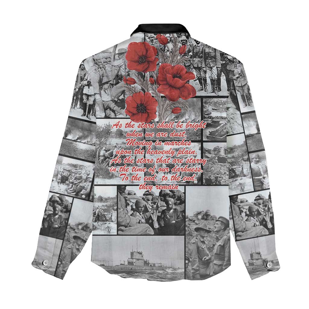 ANZAC Day Gallipoli Campaign Women Casual Shirt To The End They Remain LT9 - Polynesian Pride