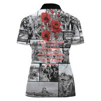 ANZAC Day Gallipoli Campaign Women Polo Shirt To The End They Remain LT9 - Polynesian Pride