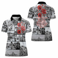 ANZAC Day Gallipoli Campaign Women Polo Shirt To The End They Remain LT9 - Polynesian Pride
