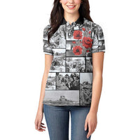 ANZAC Day Gallipoli Campaign Women Polo Shirt To The End They Remain LT9 - Polynesian Pride