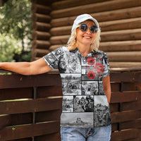 ANZAC Day Gallipoli Campaign Women Polo Shirt To The End They Remain LT9 - Polynesian Pride