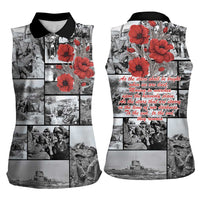 ANZAC Day Gallipoli Campaign Women Sleeveless Polo Shirt To The End They Remain LT9 - Polynesian Pride