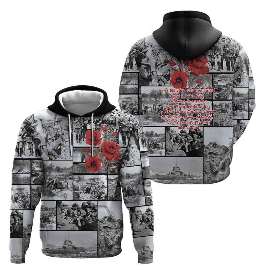 ANZAC Day Gallipoli Campaign Zip Hoodie To The End They Remain LT9 - Polynesian Pride