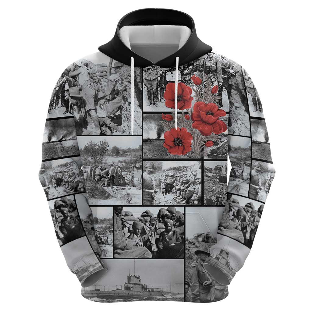ANZAC Day Gallipoli Campaign Zip Hoodie To The End They Remain LT9 - Polynesian Pride
