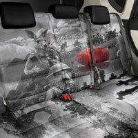 Black ANZAC Day The Battle of Lone Pine Back Car Seat Cover Kiwi-Kangaroo Soldier Lest We Forget LT9 - Polynesian Pride