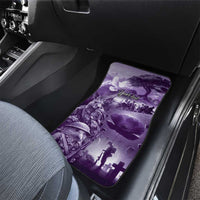 Purple ANZAC Day The Battle of Lone Pine Car Mats Kiwi-Kangaroo Soldier Lest We Forget LT9 - Polynesian Pride