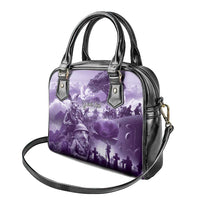 Purple ANZAC Day The Battle of Lone Pine Shoulder Handbag Kiwi-Kangaroo Soldier Lest We Forget LT9 - Polynesian Pride