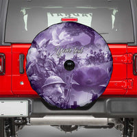 Purple ANZAC Day The Battle of Lone Pine Spare Tire Cover Kiwi-Kangaroo Soldier Lest We Forget LT9 - Polynesian Pride