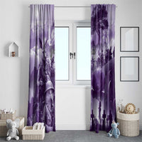 Purple ANZAC Day The Battle of Lone Pine Window Curtain Kiwi-Kangaroo Soldier Lest We Forget LT9 - Polynesian Pride