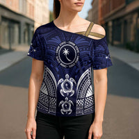 FSM Chuuk States Cross Shoulder Shirt Micronesia Six 9 One Polynesian Tribal Pattern LT9 - Polynesian Pride
