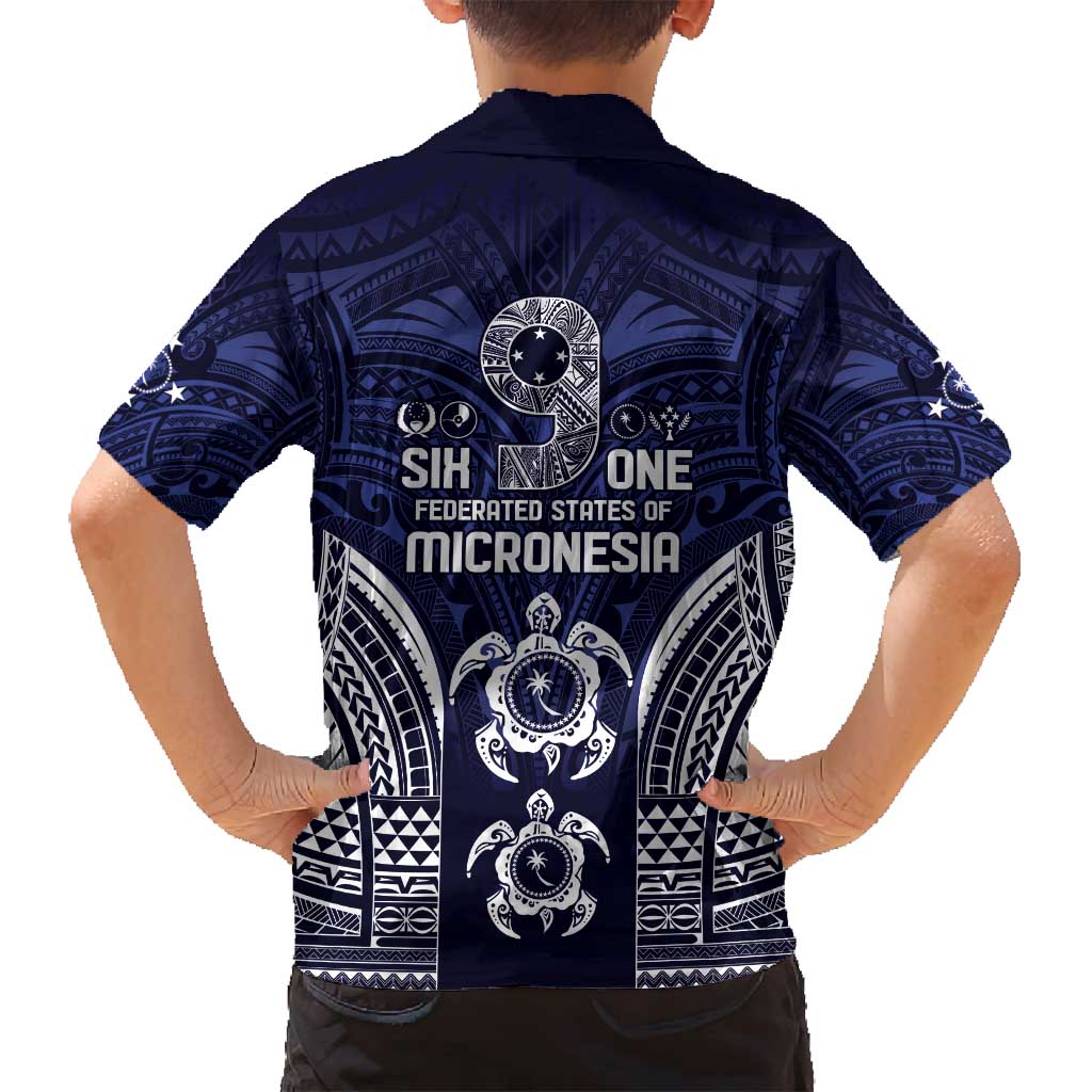 FSM Chuuk States Family Matching Puletasi and Hawaiian Shirt Micronesia Six 9 One Polynesian Tribal Pattern LT9 - Polynesian Pride