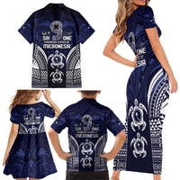 FSM Chuuk States Family Matching Short Sleeve Bodycon Dress and Hawaiian Shirt Micronesia Six 9 One Polynesian Tribal Pattern LT9 - Polynesian Pride