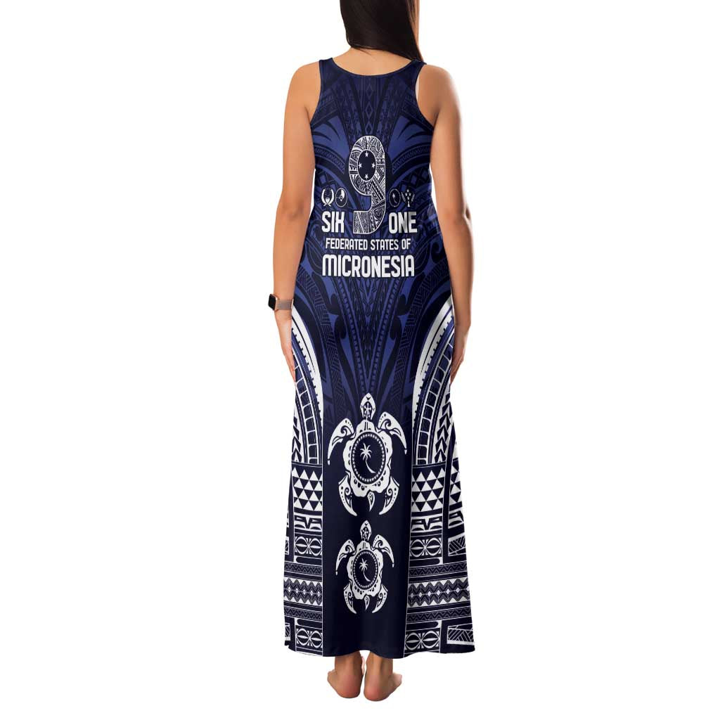 FSM Chuuk States Family Matching Tank Maxi Dress and Hawaiian Shirt Micronesia Six 9 One Polynesian Tribal Pattern LT9 - Polynesian Pride