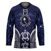 FSM Chuuk States Hockey Jersey Micronesia Six 9 One Polynesian Tribal Pattern - Polynesian Pride