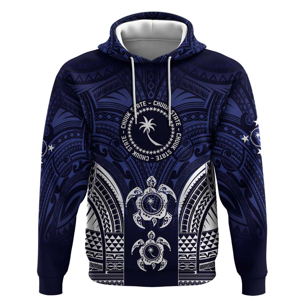 FSM Chuuk States Hoodie Micronesia Six 9 One Polynesian Tribal Pattern