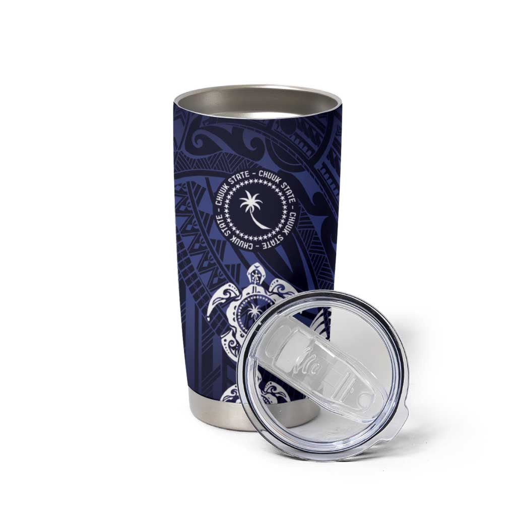 FSM Chuuk States Tumbler Cup Micronesia Six 9 One Polynesian Tribal Pattern