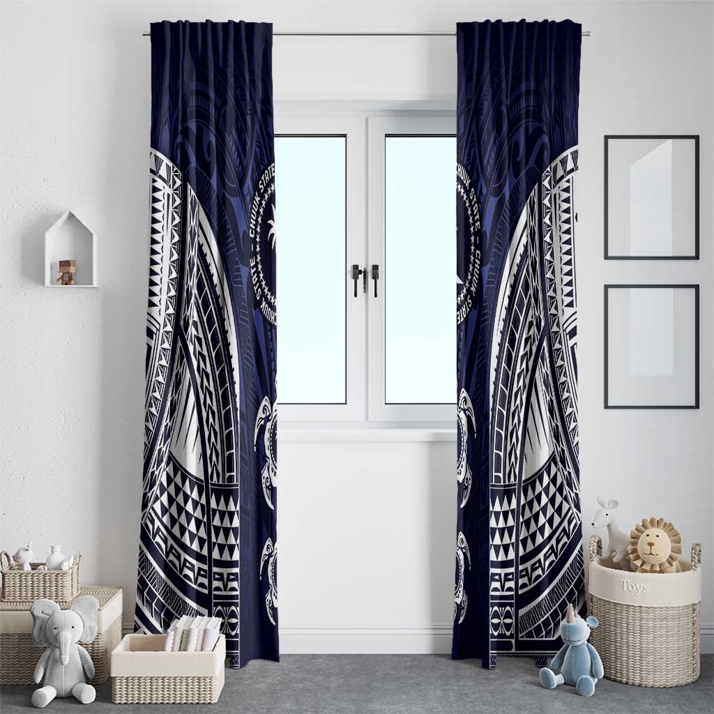 FSM Chuuk States Window Curtain Micronesia Six 9 One Polynesian Tribal Pattern