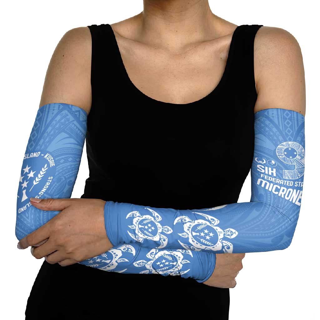 FSM Kosrae States Arm Sleeves Micronesia Six 9 One Polynesian Tribal Pattern - Polynesian Pride