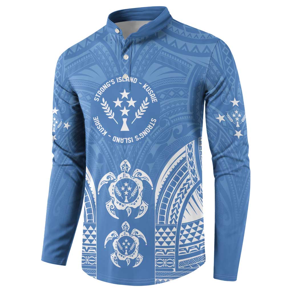 FSM Kosrae States Button Sweatshirt Micronesia Six 9 One Polynesian Tribal Pattern