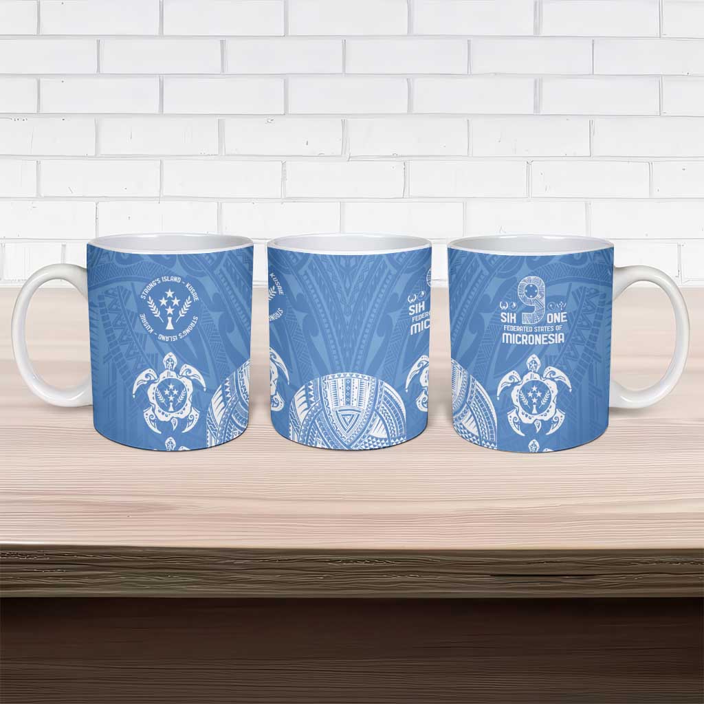 FSM Kosrae States Ceramic Mug Micronesia Six 9 One Polynesian Tribal Pattern - Polynesian Pride