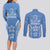 FSM Kosrae States Couples Matching Long Sleeve Bodycon Dress and Long Sleeve Button Shirt Micronesia Six 9 One Polynesian Tribal Pattern