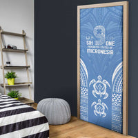 FSM Kosrae States Door Cover Micronesia Six 9 One Polynesian Tribal Pattern - Polynesian Pride