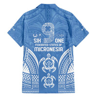 FSM Kosrae States Family Matching Short Sleeve Bodycon Dress and Hawaiian Shirt Micronesia Six 9 One Polynesian Tribal Pattern LT9 - Polynesian Pride