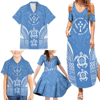 FSM Kosrae States Family Matching Summer Maxi Dress and Hawaiian Shirt Micronesia Six 9 One Polynesian Tribal Pattern LT9 - Polynesian Pride