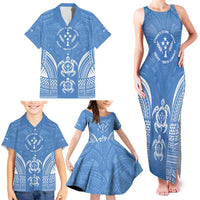 FSM Kosrae States Family Matching Tank Maxi Dress and Hawaiian Shirt Micronesia Six 9 One Polynesian Tribal Pattern LT9 - Polynesian Pride