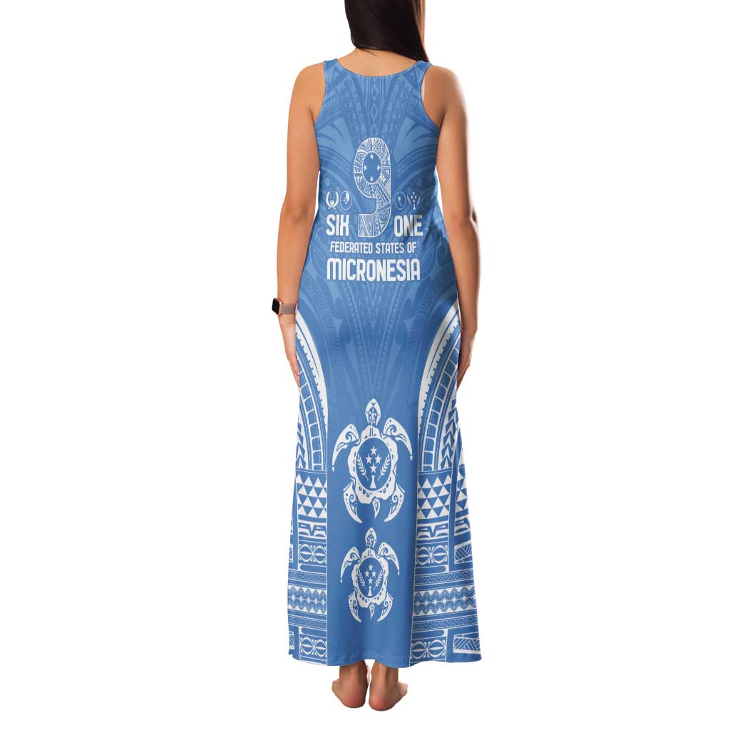 FSM Kosrae States Family Matching Tank Maxi Dress and Hawaiian Shirt Micronesia Six 9 One Polynesian Tribal Pattern LT9 - Polynesian Pride