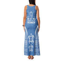 FSM Kosrae States Family Matching Tank Maxi Dress and Hawaiian Shirt Micronesia Six 9 One Polynesian Tribal Pattern LT9 - Polynesian Pride