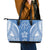 FSM Kosrae States Leather Tote Bag Micronesia Six 9 One Polynesian Tribal Pattern