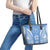 FSM Kosrae States Leather Tote Bag Micronesia Six 9 One Polynesian Tribal Pattern