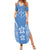 FSM Kosrae States Summer Maxi Dress Micronesia Six 9 One Polynesian Tribal Pattern