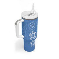 FSM Kosrae States Tumbler With Handle Micronesia Six 9 One Polynesian Tribal Pattern