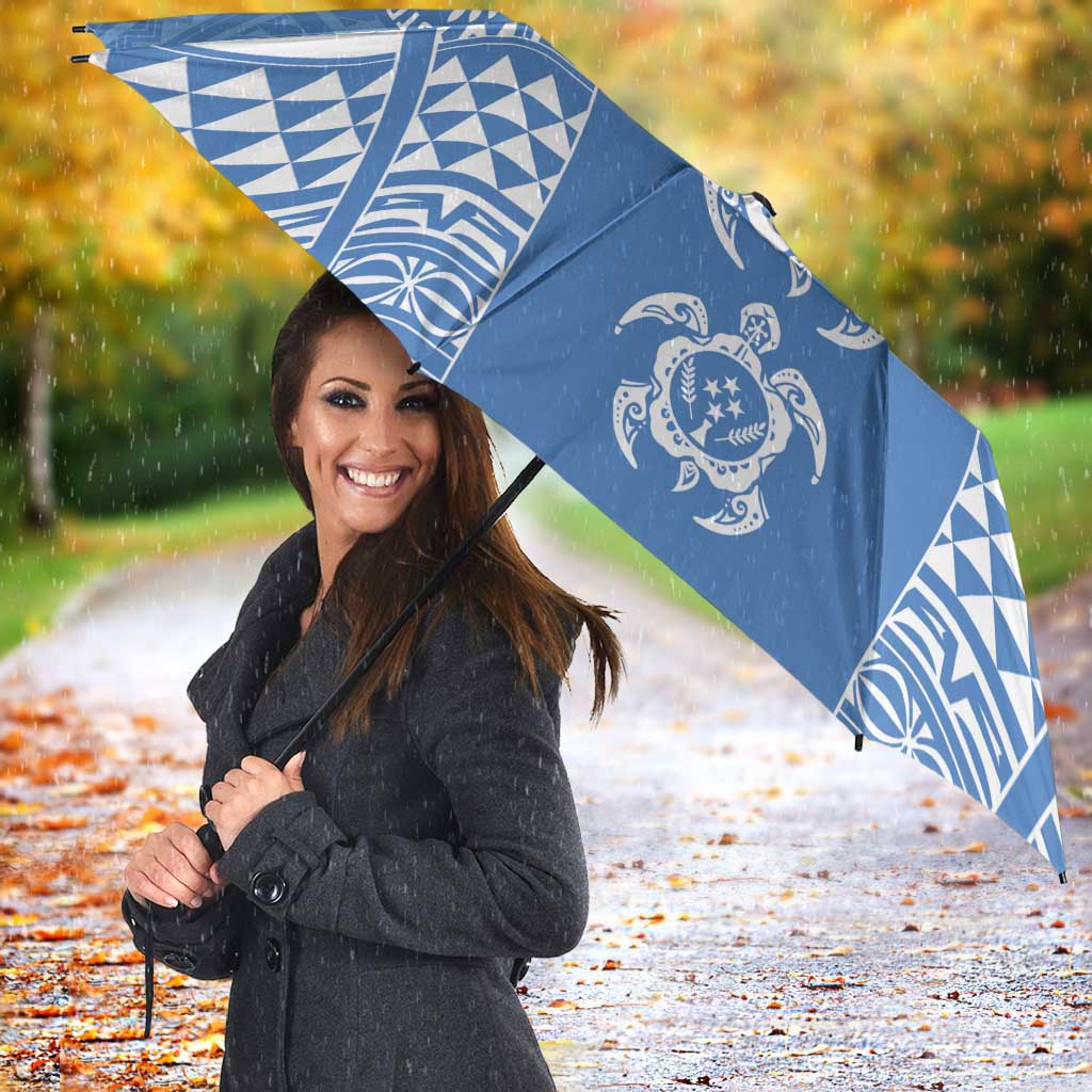 FSM Kosrae States Umbrella Micronesia Six 9 One Polynesian Tribal Pattern - Polynesian Pride