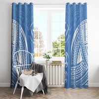 FSM Kosrae States Window Curtain Micronesia Six 9 One Polynesian Tribal Pattern