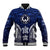 FSM Pohnpei States Baseball Jacket Micronesia Six 9 One Polynesian Tribal Pattern