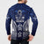 FSM Pohnpei States Button Sweatshirt Micronesia Six 9 One Polynesian Tribal Pattern