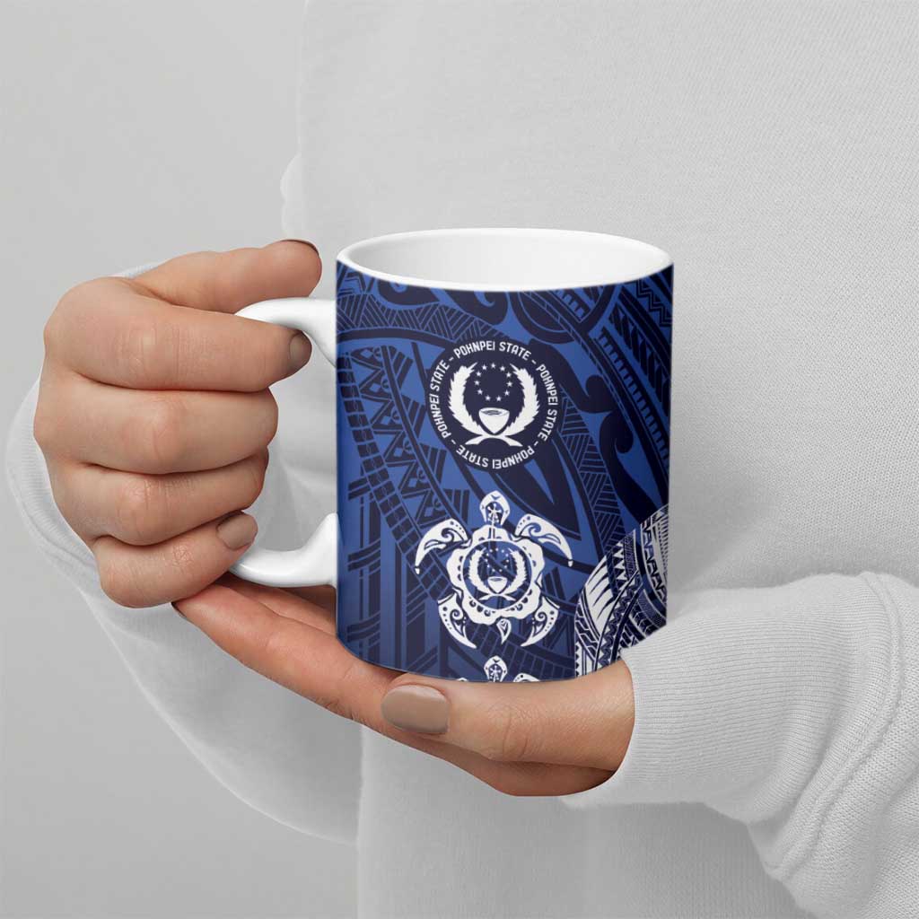 FSM Pohnpei States Ceramic Mug Micronesia Six 9 One Polynesian Tribal Pattern - Polynesian Pride