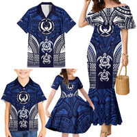 FSM Pohnpei States Family Matching Mermaid Dress and Hawaiian Shirt Micronesia Six 9 One Polynesian Tribal Pattern LT9 - Polynesian Pride